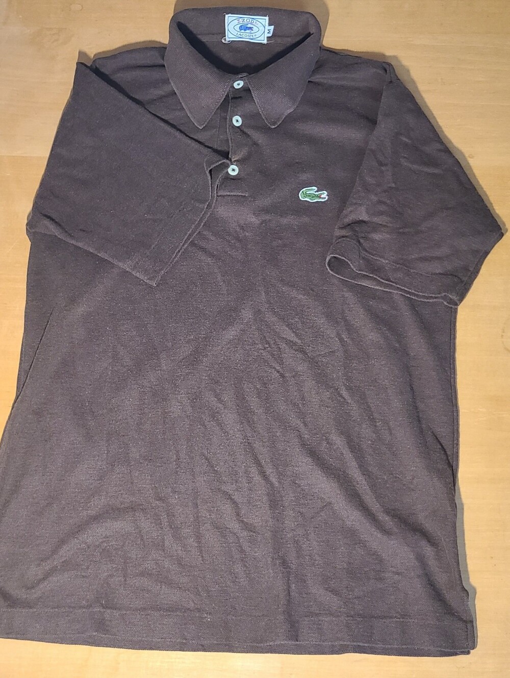 Lacoste Mens Polo Shirt Dark Gray Short Sleeve Size M